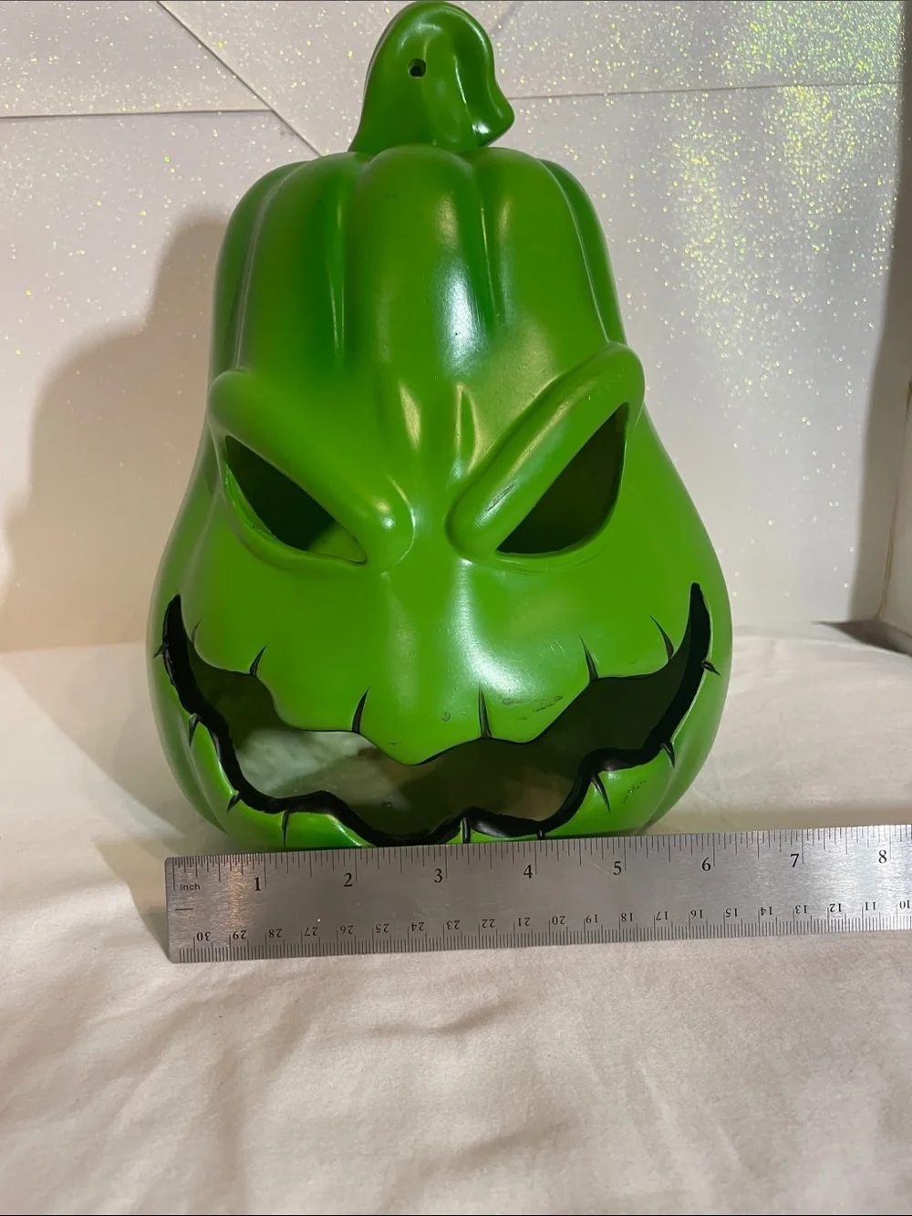 Disney Green Jack-O'-Lantern Ceramic Lantern